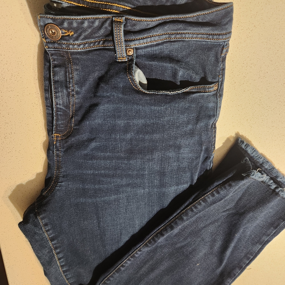 INC International Concepts Dark Blue Ankle Jeans